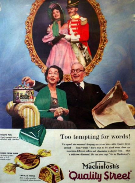 Clarnico peppermint creams Vintage advertising poster reproduction.